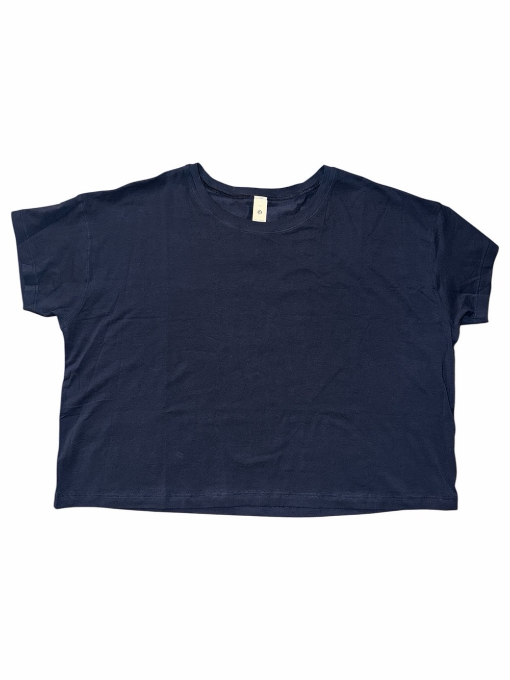 Lululemon Cates Cropped T-Shirt True Navy Size 10 NWT